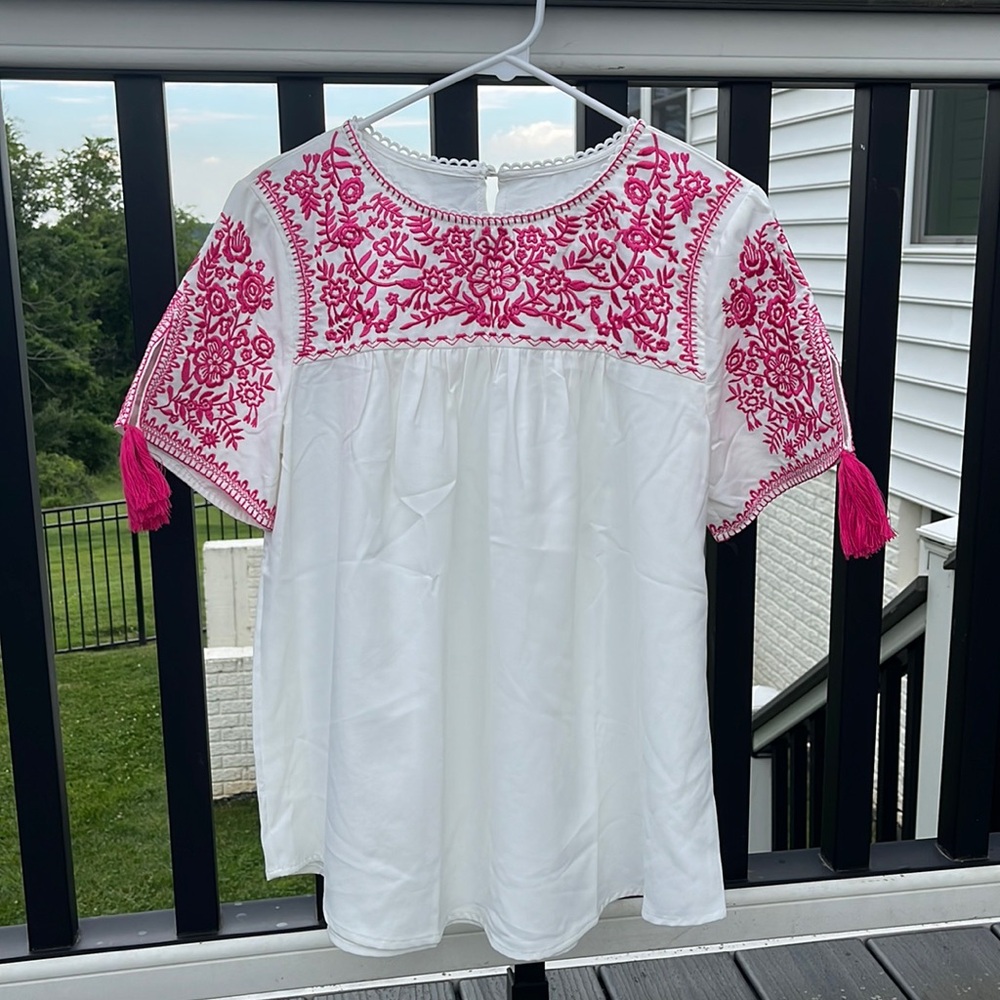 Embroidered Summer Top
